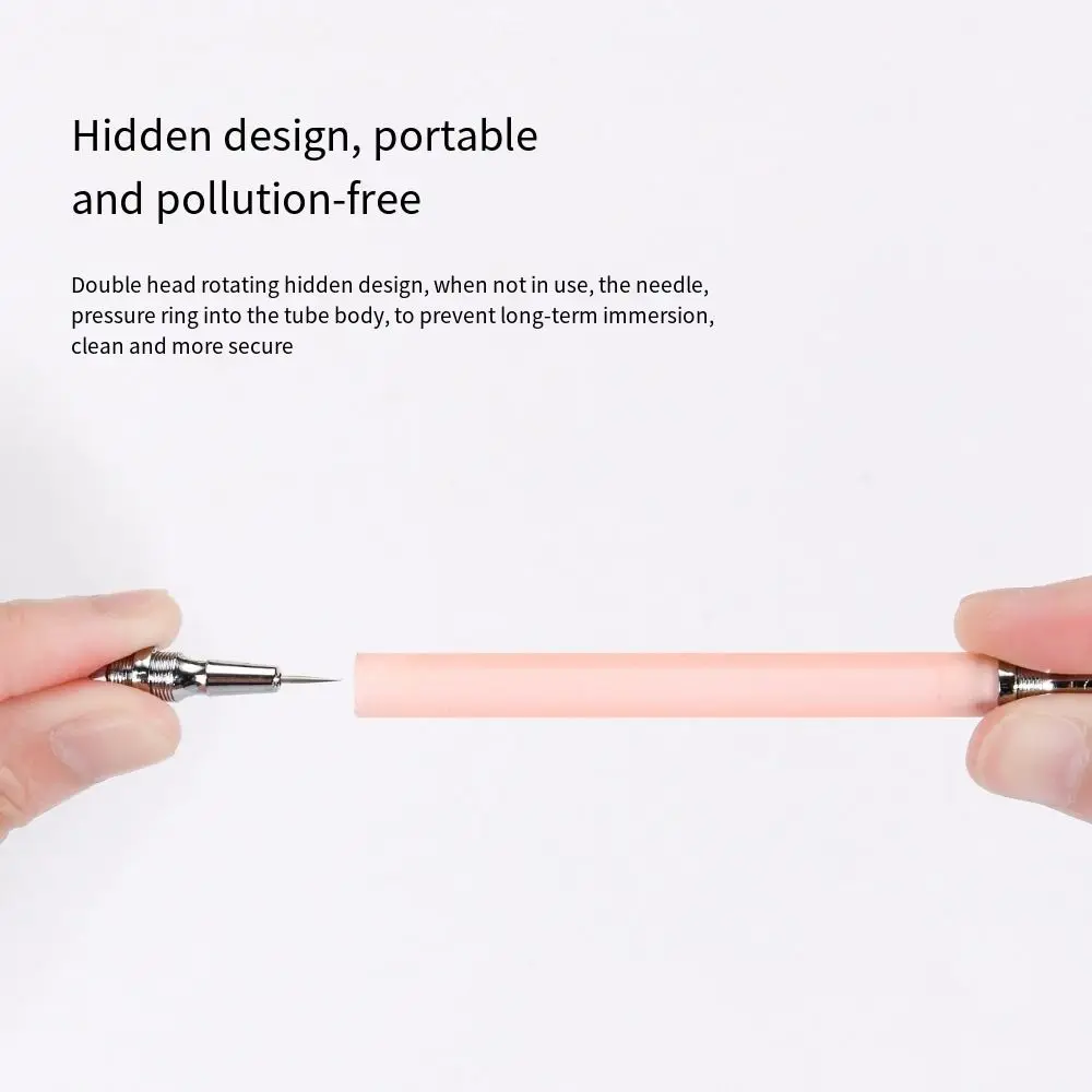 Detachable Double-Head Blackhead Remover Pore Cleaner Needles Whitehead Squeeze Extractor Acne Blemish Needle Pimple Popper Tool