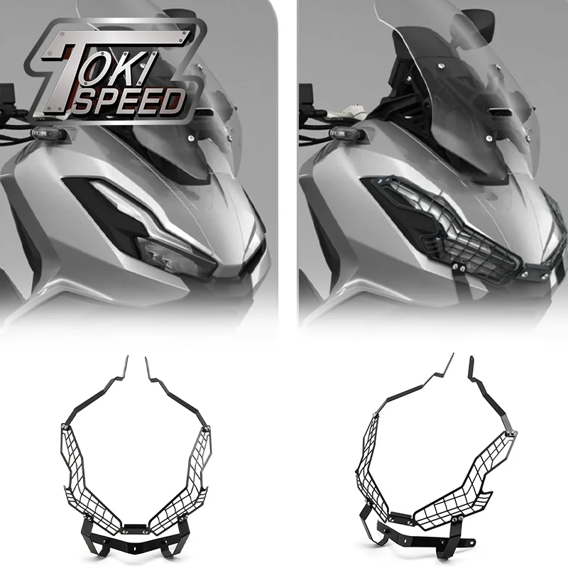 

Motorcycle Scooter Accossories Front Headlight Grille Lamp Guard Cover Net Protector For HONDA ADV350 ADV 350 2022 2023 2024