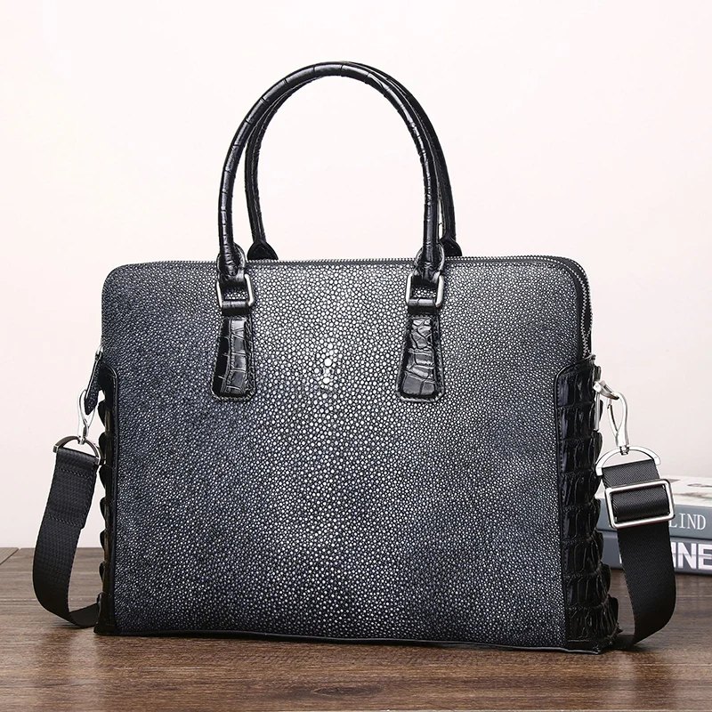 

Real cowhide leather bag high-quality men's bag genuine leather bag briefcase men briefcase bag black tote bag