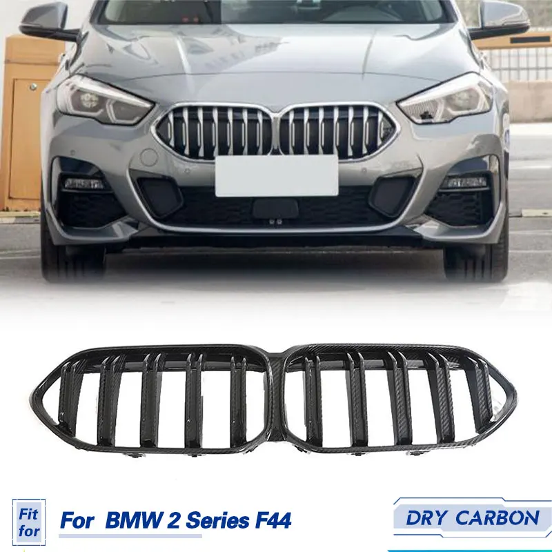 

Car Front Grille Trim Prepreg Dry Carbon for BMW 2 Series F44 220i 228i Gran Coupe 2021-2023 Racing Front Bumper Grill Cover