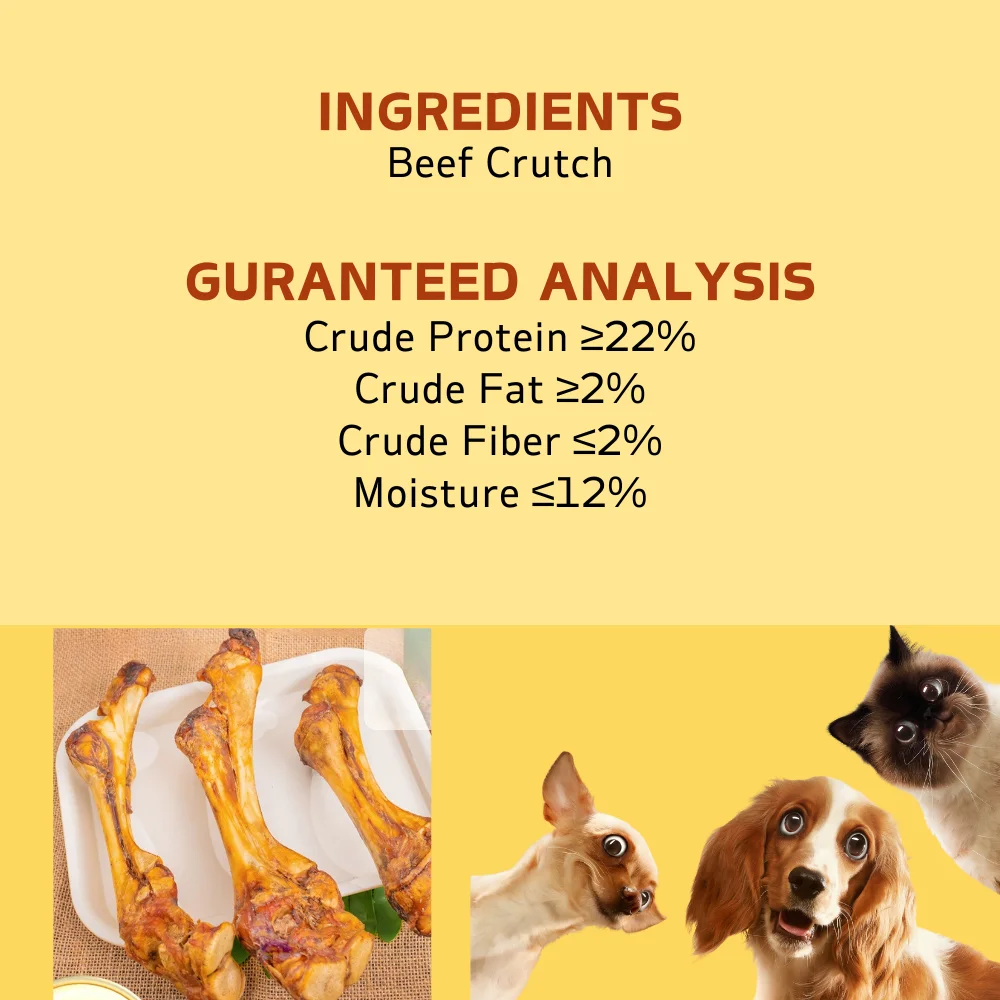 1/2 عبوة - 2-4 عدد × 70-110 جرام من لحم البقر المسطح، مكونات طبيعية، معالجات طبيعية للكلاب، صحية، سهلة التهضم