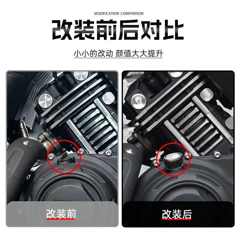 For MBP C1002V Motorcycle Accessories Modified Oil Temperature Gauge Thermometer Engine Oil Dipstick