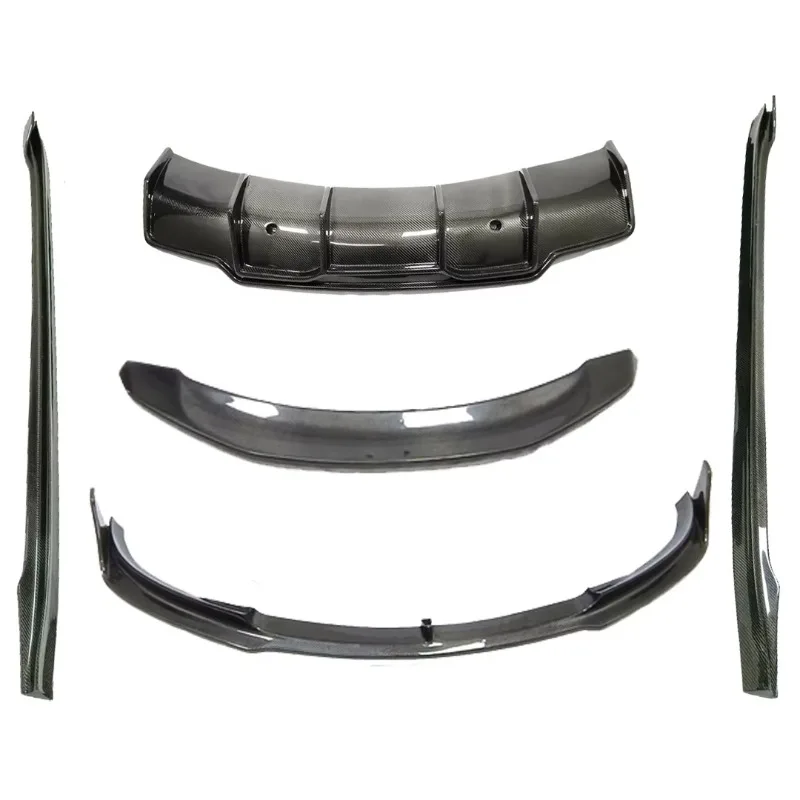 

Model3 V Style Carbon Fiber Front Lip Rear Diffuser Side Skirt Rear Trunk Spoiler Car Kit Parts for tesla Model3 Carbon Fiber