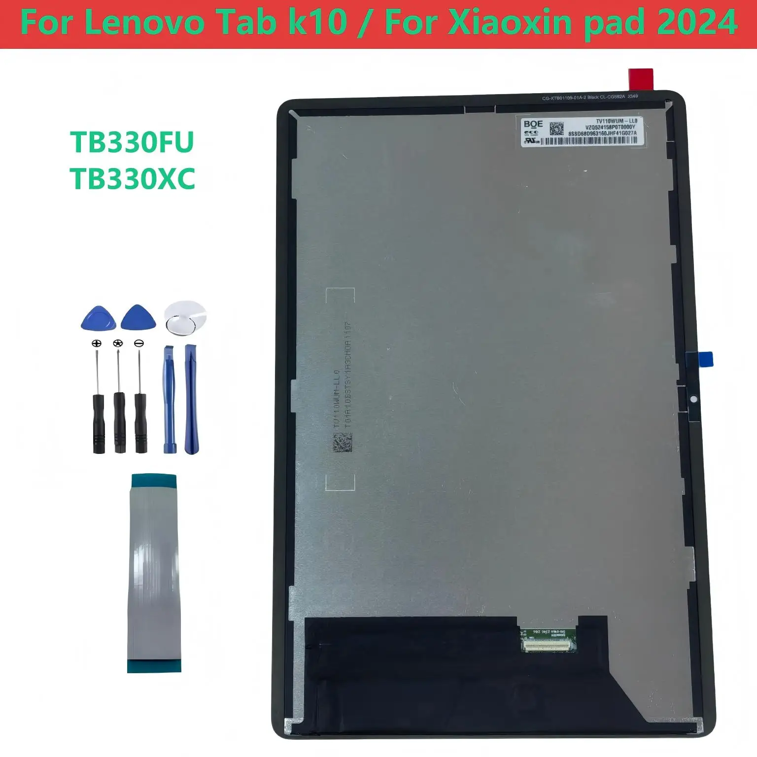 

11-дюймовый ЖК-дисплей для планшетов Lenovo Tab K10 TB330FU TB331FC TB330XC, сенсорный экран в сборе для Xiaoxin Pad 2024