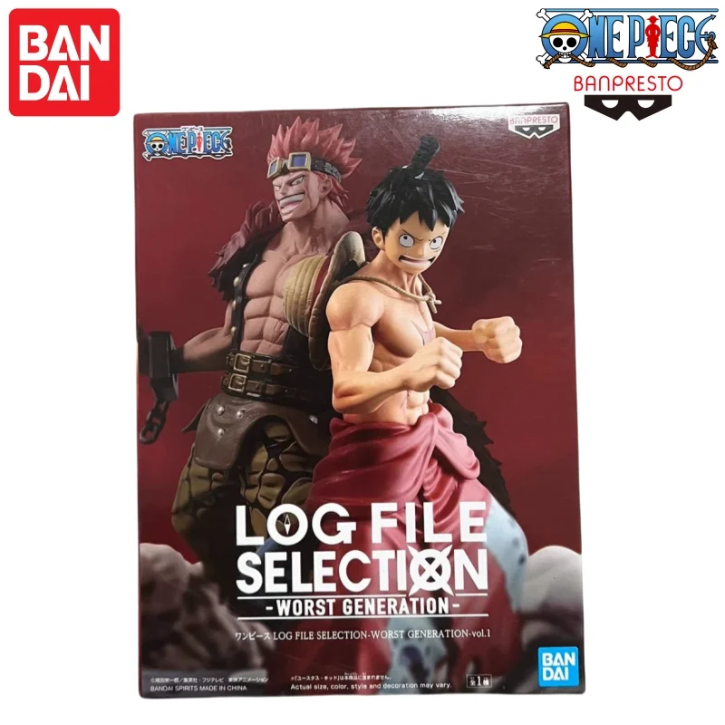 In Stock Bandai Banpresto Original One Piece Log File Selectio Luffy Vol 1 Eustass Kid Vol 2 Model Doll Brand New Boxed
