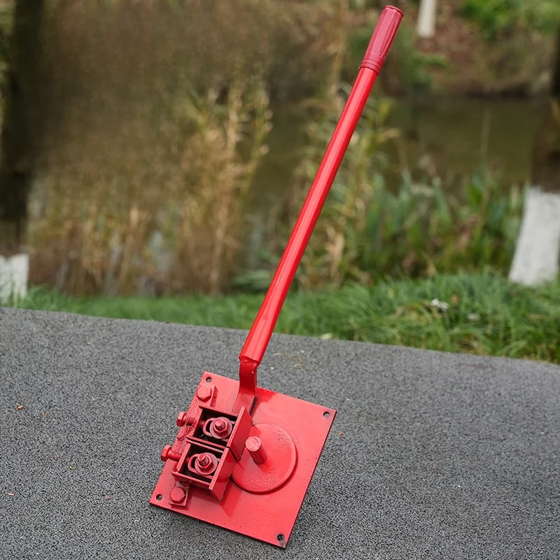 Manual Small Steel Rebar Bending Machine Flat Wire Bending Tool Multi-Function Hand Operated Iron Wire Former T-Shirt Men's C... view 2