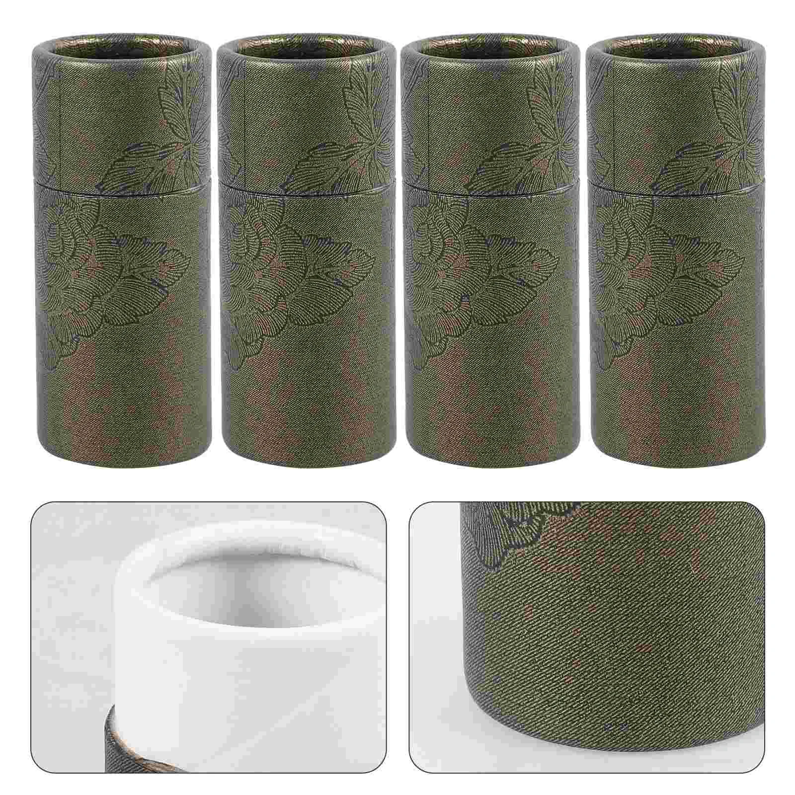 10 Pcs Kraft Paper Tube Gift Box with Lid Packaging Empty Cardboard Tubes Lids Carton for Crafts Boxes