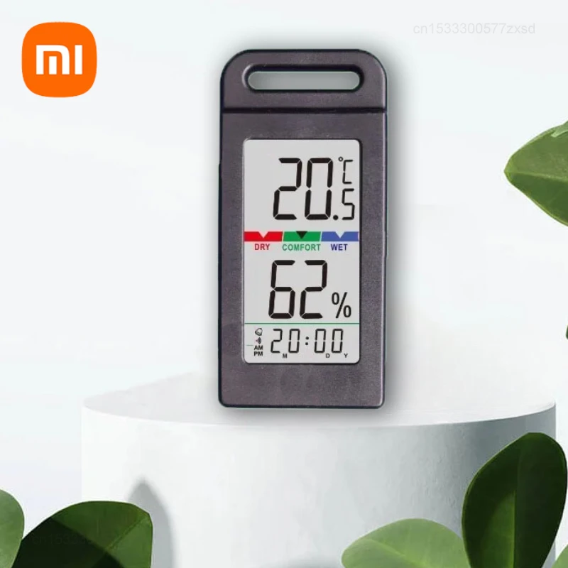 Xiaomi Mini Thermometer Outdoor Thermometer Hygrometer Meter Car Mounted Thermometer Clock Multifunctional Weather Station Tools