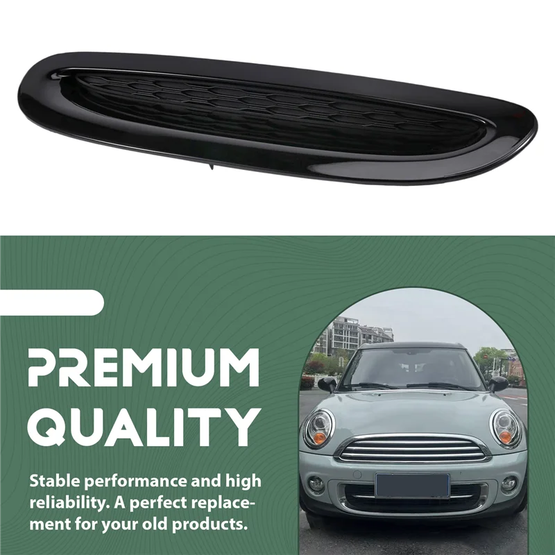 

Efficient 51137328312 Bright Black Front Hood Air Inlet Trim Plate For Mini Cooper F54 F55 F56 F57 14-23 Bonnets Hood Vent Scoop