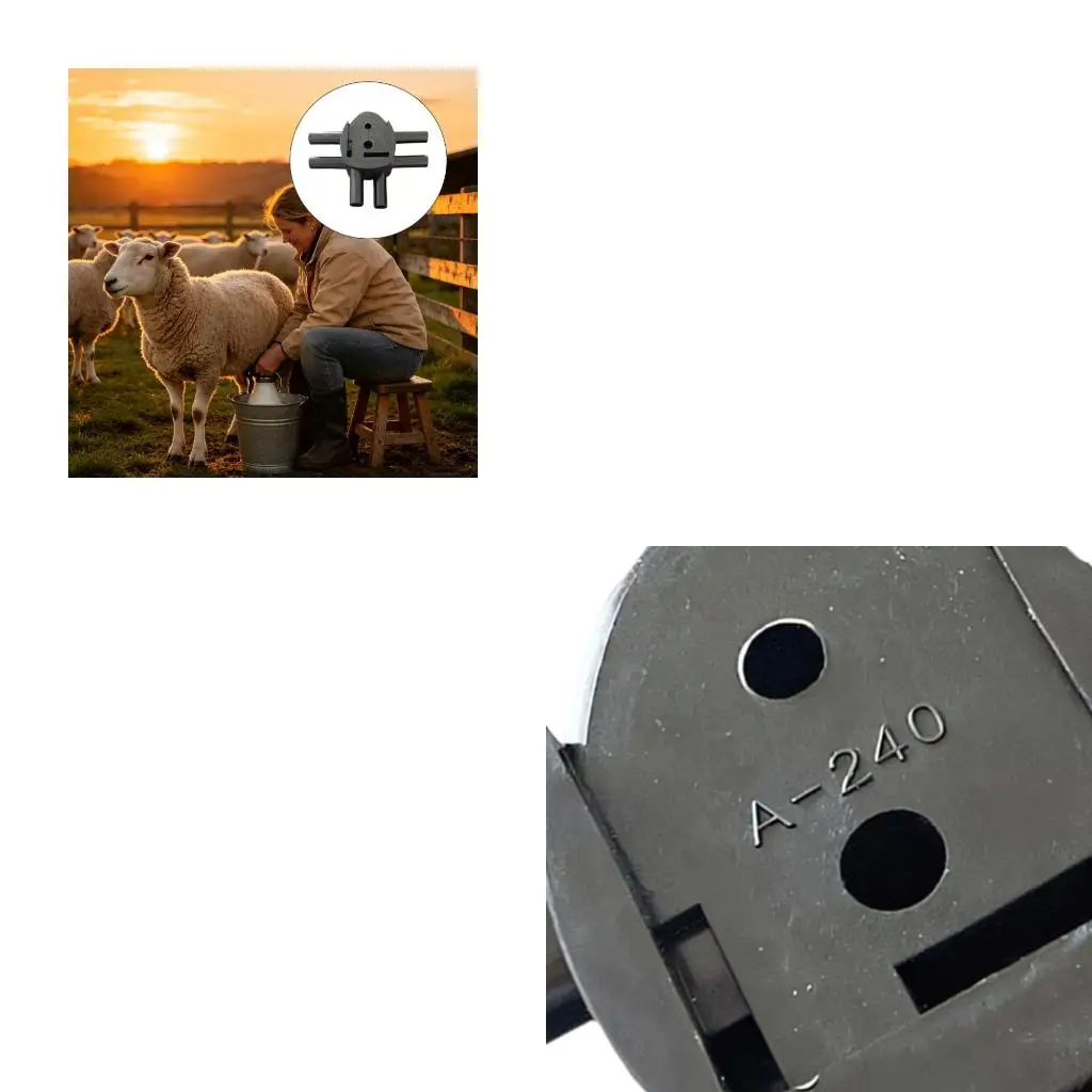 10mm Hose Milking Machine Manifold Connector, 6Port Plastic Air Fork for Air Line Distribution and Spare Stock high quality