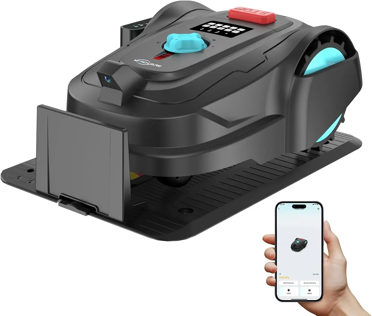 

Настраиваемая беспроводная роботизированная газонокосилка с GPS + 3D-визуальной навигацией, куполообразным движением по газону, управлением через приложение