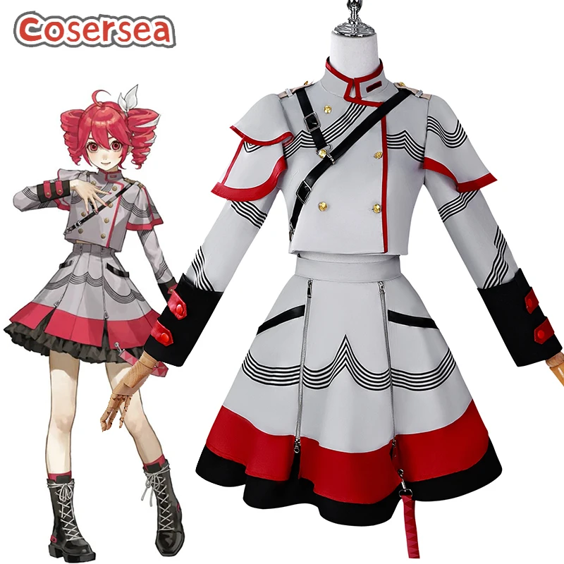 

Cosersea Kasane Teto Cosplay Costume Vtuber Synthesizer V Virtual Singer Kasane Teto Halloween Women Party Dress Outfit Fullset