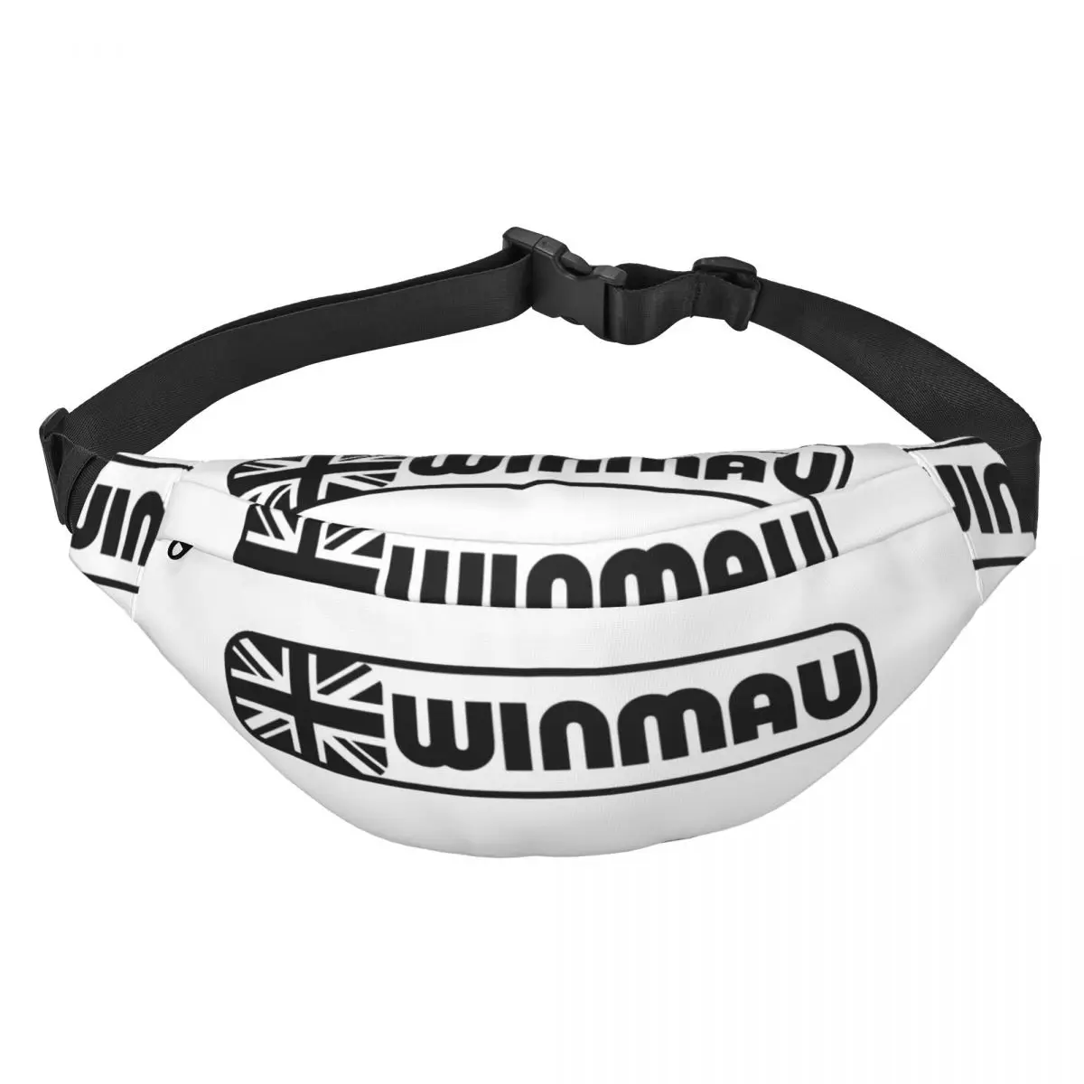 Custom Winmaus Logo Dart Board Fanny Pack Women Men Sling Crossbody Waist Bag for Traveling Phone Money Pouch