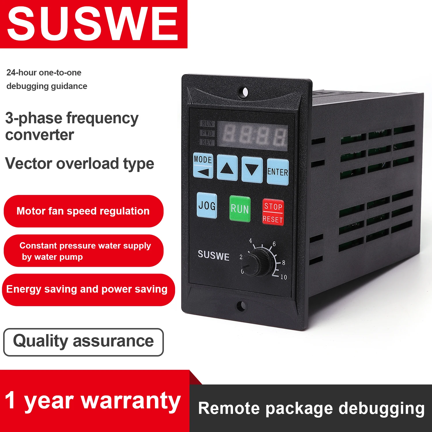 Econômico Monofásico 220v Entrada Vfd Adicionar Rs485 Conversor de Frequência de Driver de Motor Trifásico Inversor Pequeno Transformador 075kw