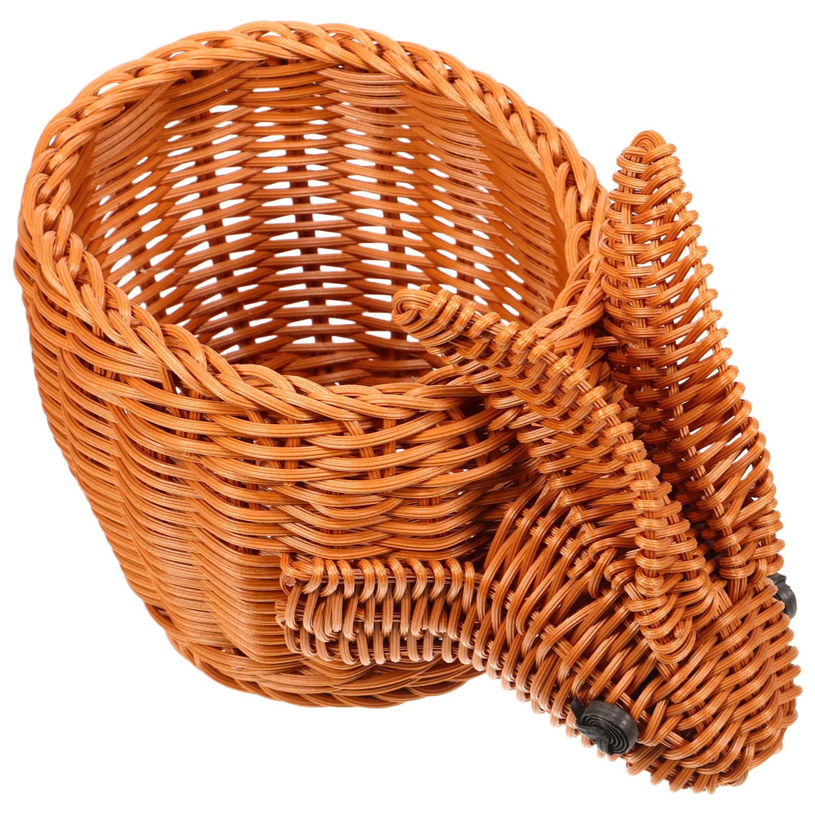 

Imitation Rattan Rabbit Basket Animal Shaped Storage Creative Organizer Pp Bread