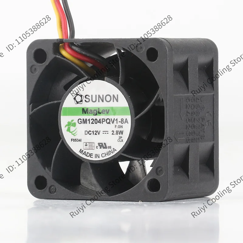 Server Cooling Fan for Computer Hardware Component New SUNON 4028 GM1204PQV1-8A DC12V 2.8W 4cm