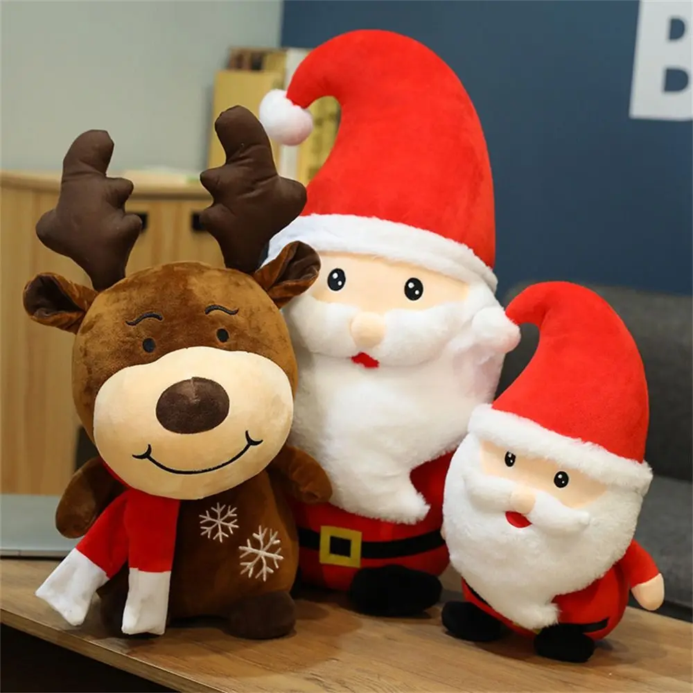 Geschenke Kissen Puppe Tierpuppe Weihnachtsspielzeug Schneemann Weihnachtsmann Spielzeug Elch Stofftiere