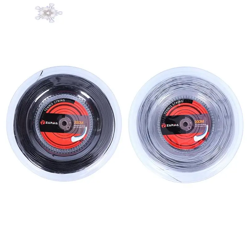 

ZARSIA 1 Reel Nylon Tennis String Elastic Tennis Rackets String Soft Durable Tennis Strings 1.35Mm 200M 60Lbs