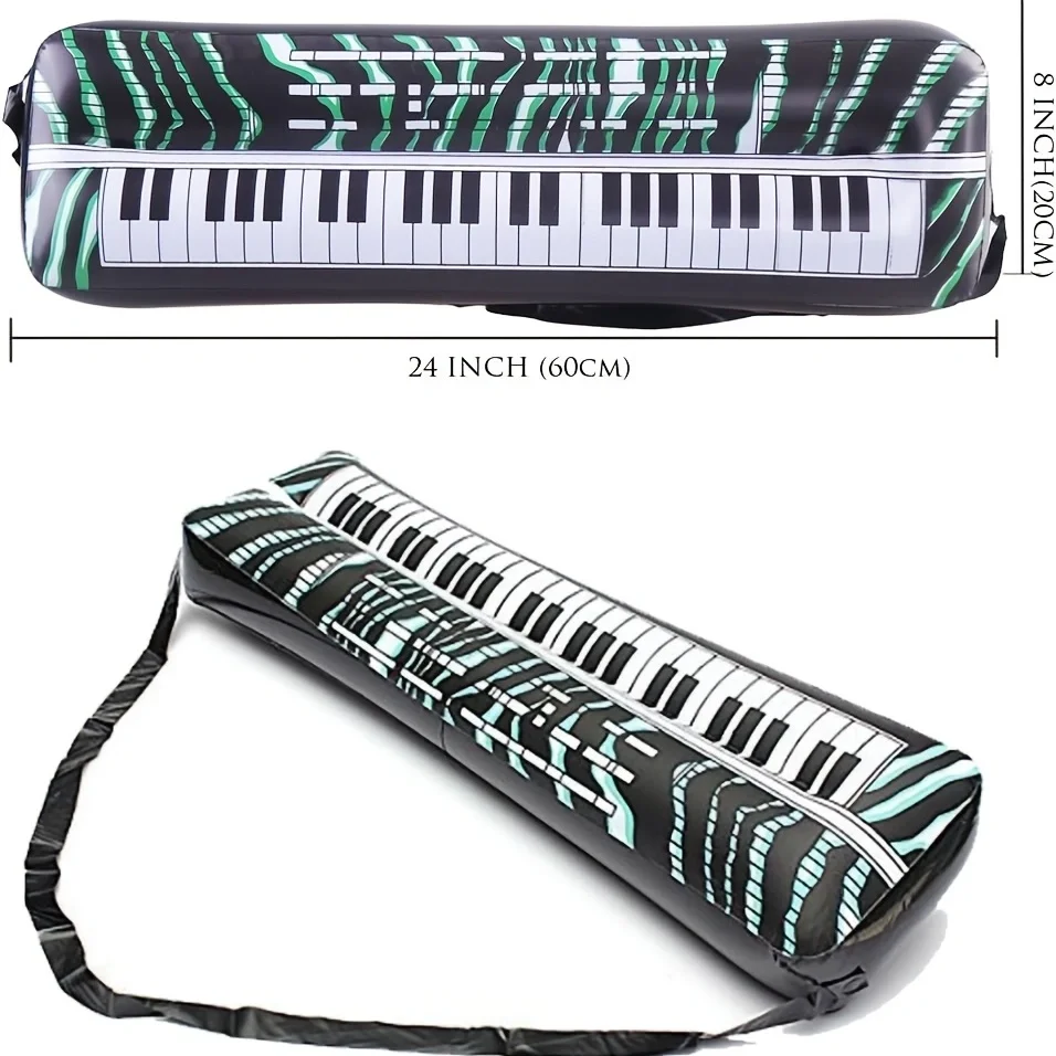 20 Pakket Bevat 6 Opblaasbare Microfoons, 4 Gitaren, 1 Saxofoon, 1 Toetsenbord, 1 Radio, 6 Glazen En 1 Pomp (Willekeurige Kleur)