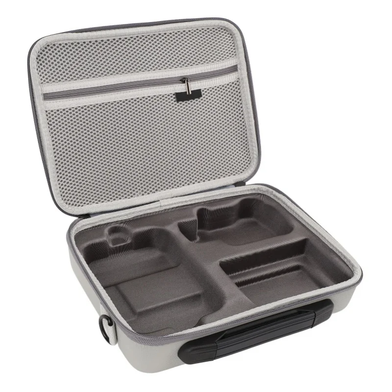 กระเป๋าใส่โดรนกันน้ำกันกระแทกหนัง PU ดูดซับแรงกระแทกซิปคู่กระเป๋าเก็บโดรนพร้อมสายสะพายสำหรับมินิ 4K