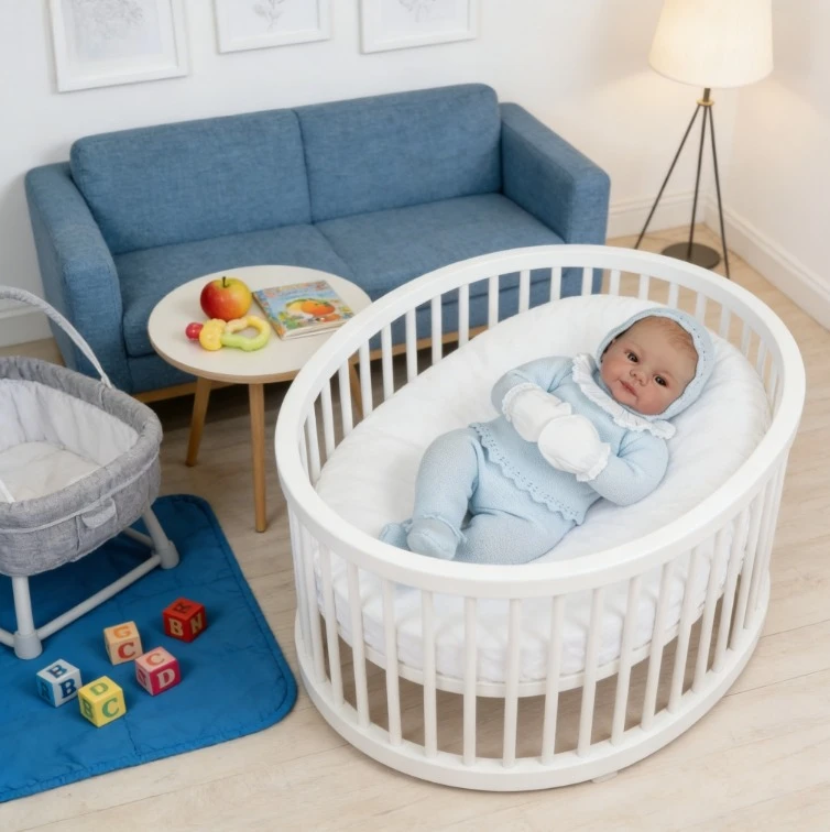 

NPK 18''Lifelike Baby Doll Soft Body Reborn Julietta with 3D Skin Multiple Layers Painting Hand Draw Hair Real Looking Doll