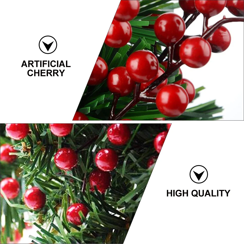 

10 Pcs Cherry Fruit Jewelry Christmas Tree Decoration Holiday Decorations Household Artificial Branches Foam Simulation Bubble