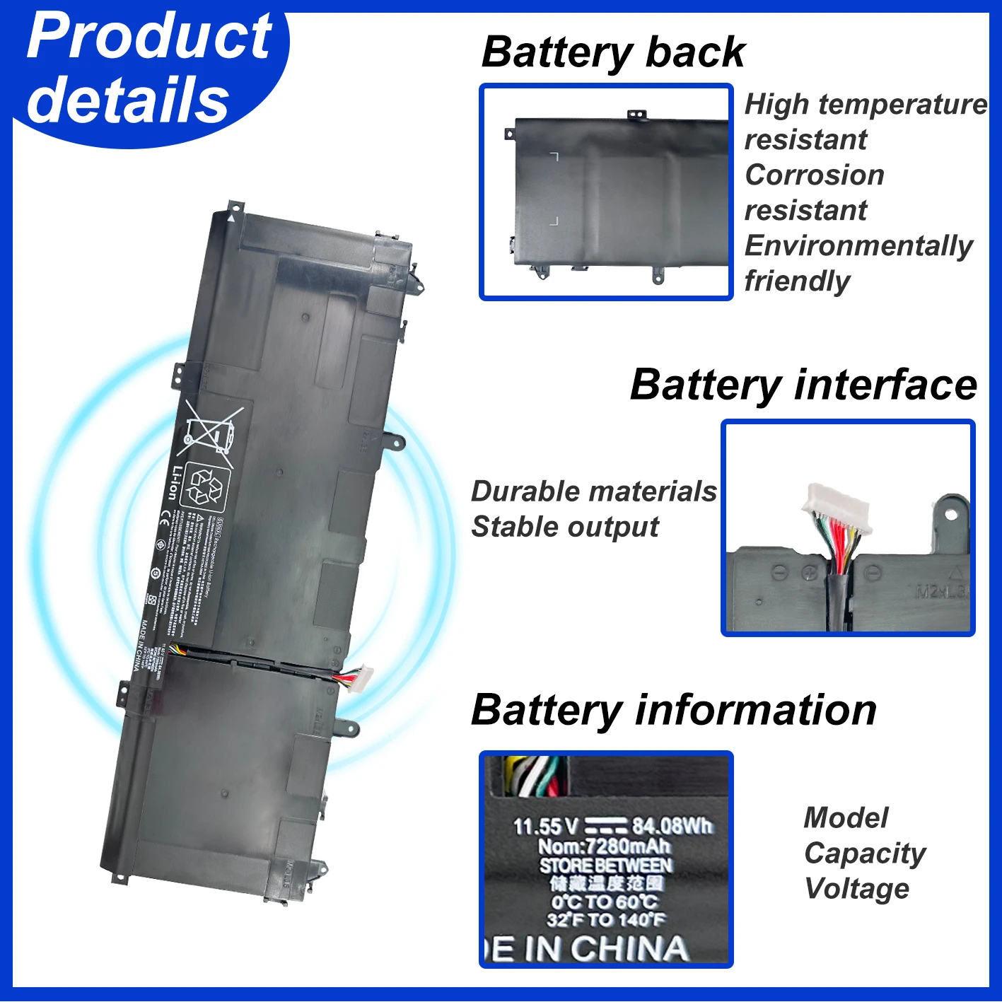 SU06XL L29184-005 Laptop Battery For HP Spectre X360 Convertible 15-df0xxx 15-df1xxx 15-df0013dx L29048-271 SU0608XL HSTNN-DB8W