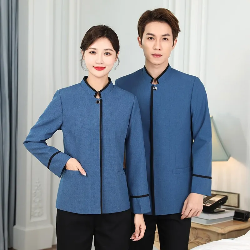 long-sve-cleaning-orms-for-hotel-housekeepers-proper-maintenance-workers-autumn-winter-workwear-comfortable-fit