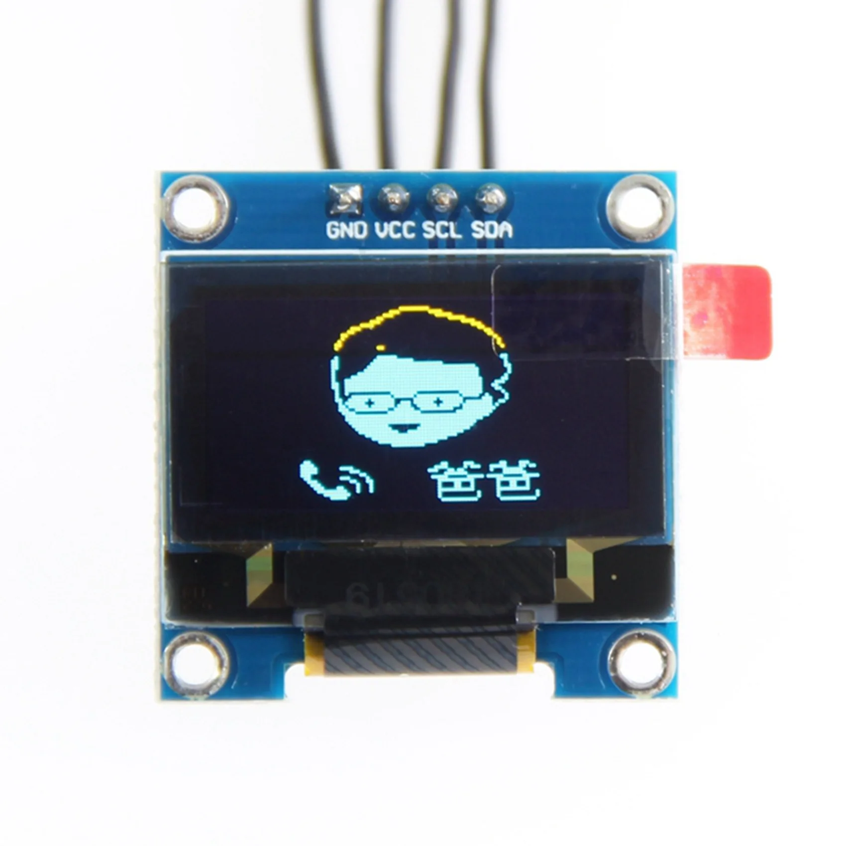 AS62 2X 0.96 インチ IIC I2C シリアル GND 128X64 OLED LCD LED ディスプレイモジュール SSD1306 Arduino キットブルーディスプレイ用