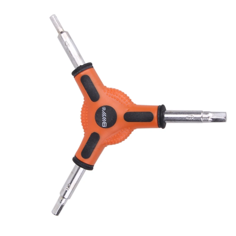 Chave sextavada de bicicleta, 4/5/6mm, formato y, chave sextavada de 3 vias, multifuncional, mtb, ferramenta de reparo de bicicleta de estrada