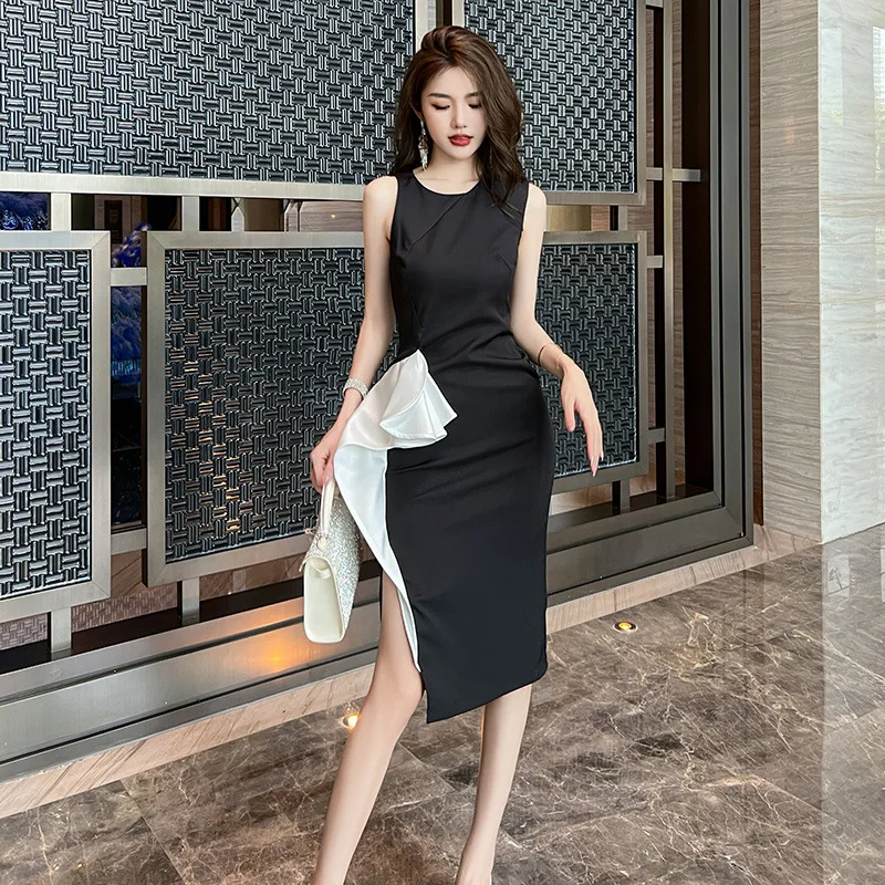 

Деловое платье Goddess Temperament для взрослых, леди, как женщина, стиль светской львицы, достойное чувство дизайна, юбка