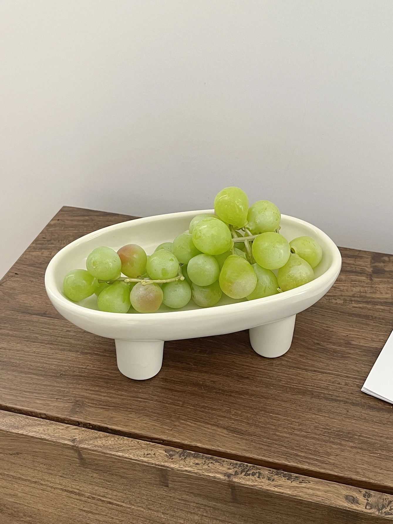 Nordic simple tall fruit plate decorative ornaments storage tray