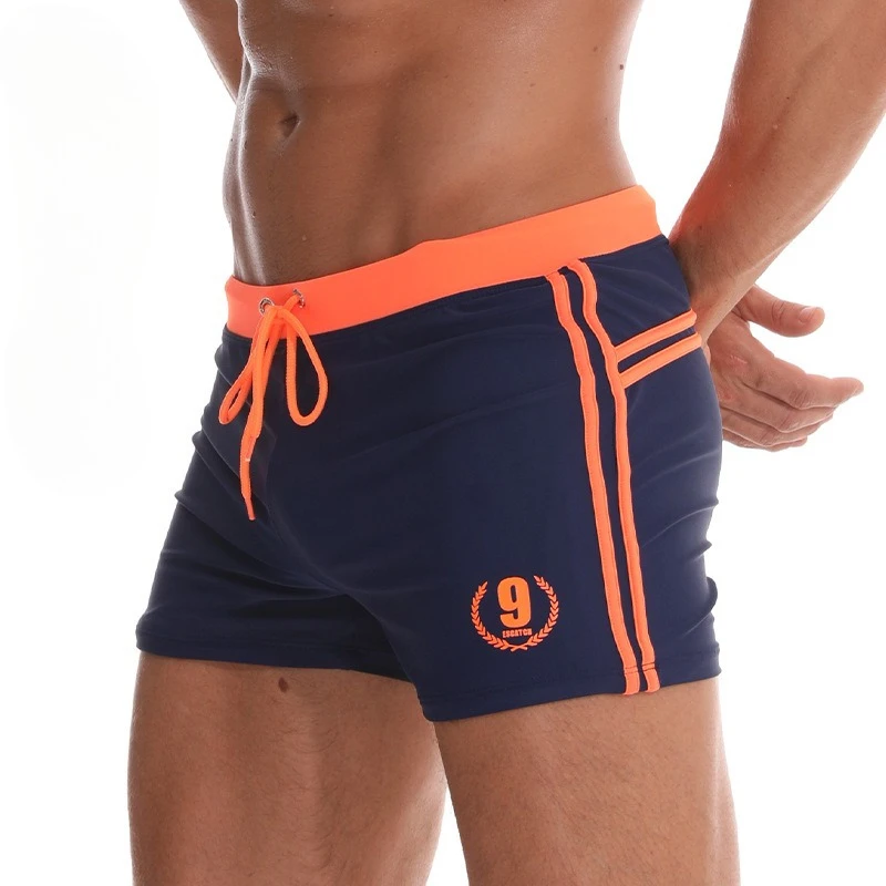 

2026 men's factory direct sales professional swimsuit speed swimsuit cross-border hot-selling solid color classic seaside YK3