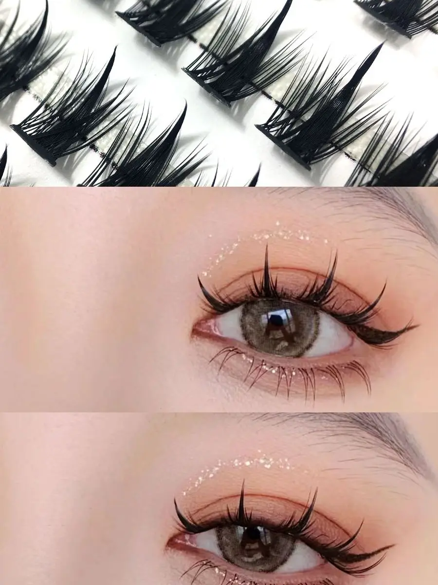 150 Pcs Individual Fake Lashes  Natural Thick Eyelash Grafting False Eyelashes Professional Eyelash Extension Individual Lashes