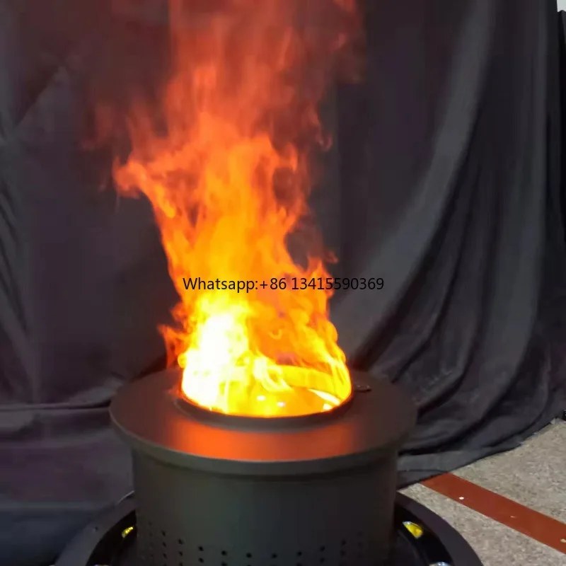 

3DR 450mm Single Color Realistic Mist Flame Decoration Customizable Circular Steam Electric Humidifier Fireplace
