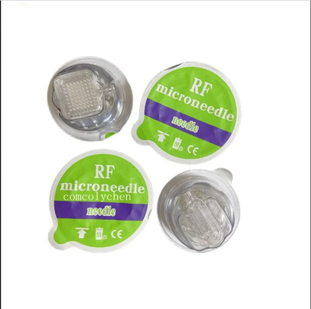 Disposable Green RF Microneedling Cartridge Gold Plated 10/25/64 Pins Nano Cartridges For Fractional RF  Accessory