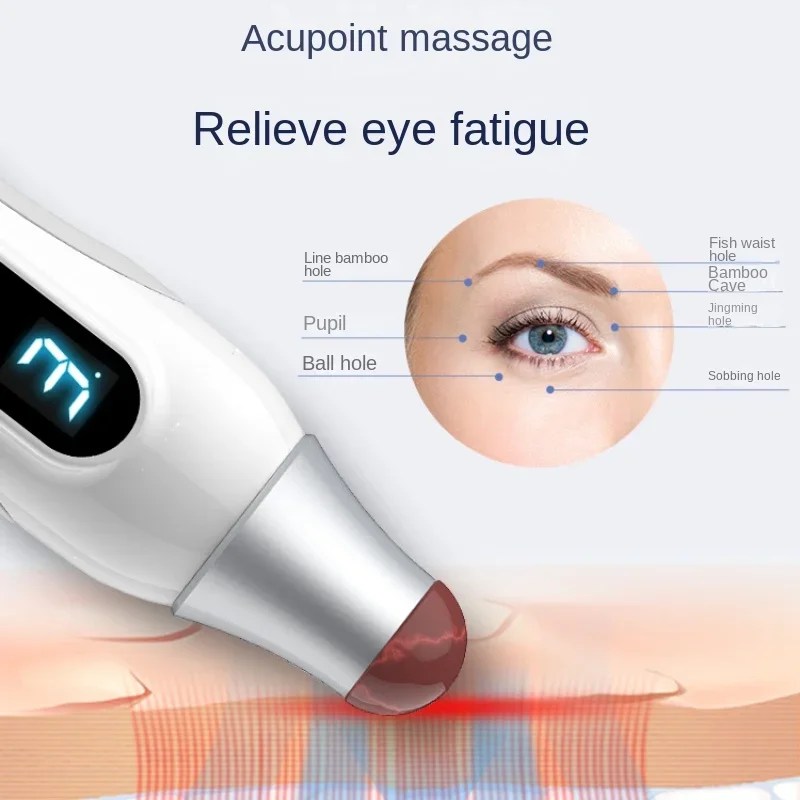 Free Shipping Eye Massage Stick Instrument Eye Cream Import Eye Bags Wrinkles Eye Beauty Massage Pen Hot Compress Dark Circles