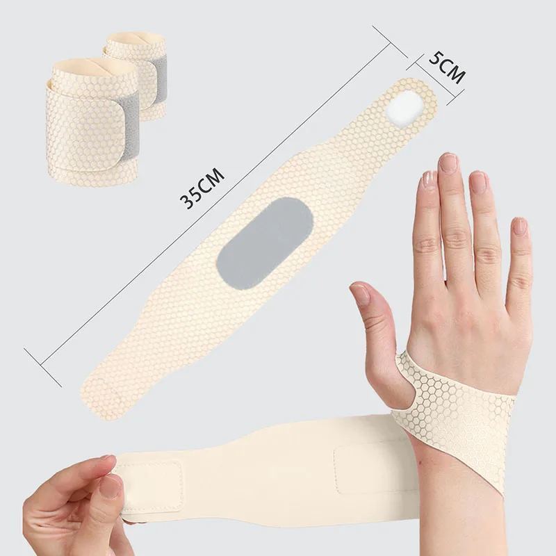Fixed Spandex Sport Wrist Guard Wrist Sprain Tendonitis With Fastener Tape Wristband Ultra Thin Joint Brace Badminton Basketball