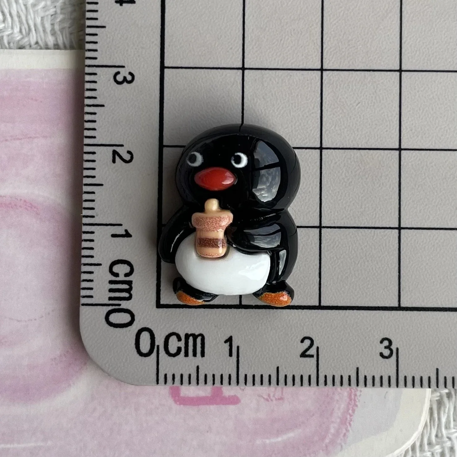 10Pcs Kawaii Black Penguin Pendant for Jewelry Making Findings Cute Resin Animals Charms Flatback For Earrings view 6