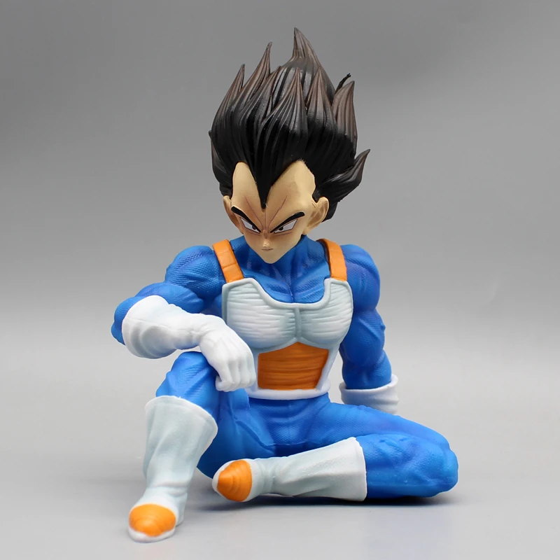 Dragon Ball Z Anime Action Figures, traje espacial, Estatueta Vegeta Iv, GK Vegeta Sentado Figura, Boneca Saiyan, Brinquedos Colecionáveis em PVC,