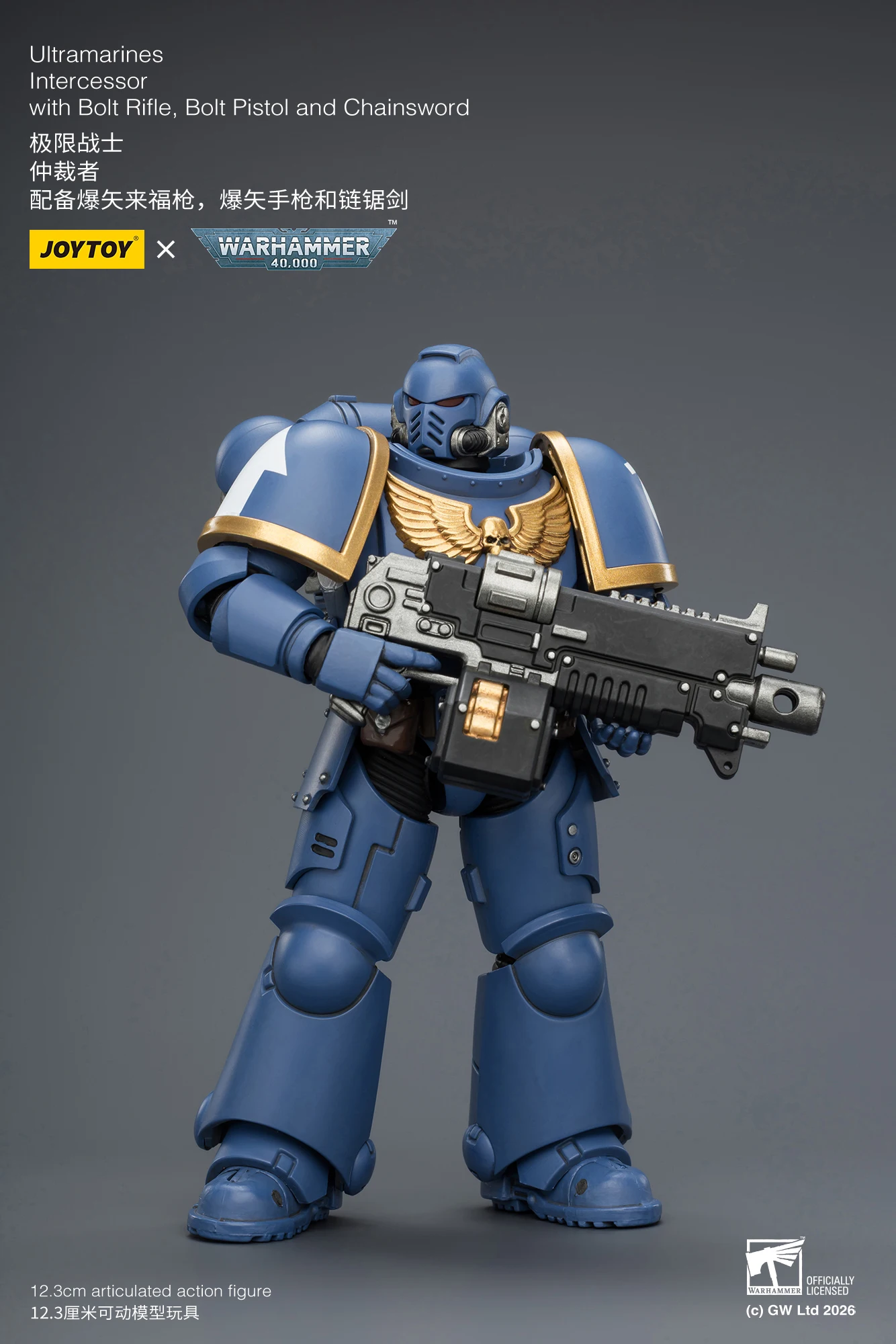 1/18 JOYTOY Actionfigur 40K Ultramarines Imperial Fists Blood Angels Intercessor Anime-Modell Sammlerstück – Detail 30