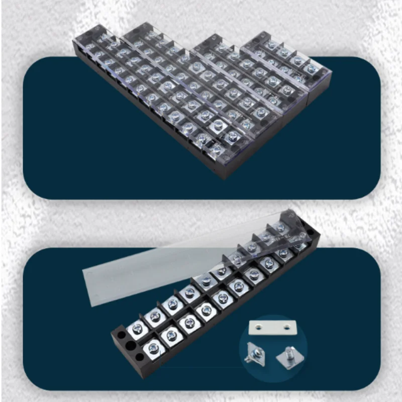 TB-1503 1512 2512 4503 Copper wiring terminal 3/4/5/6/8/10 Current Terminal block 25A Connector board Current 45A