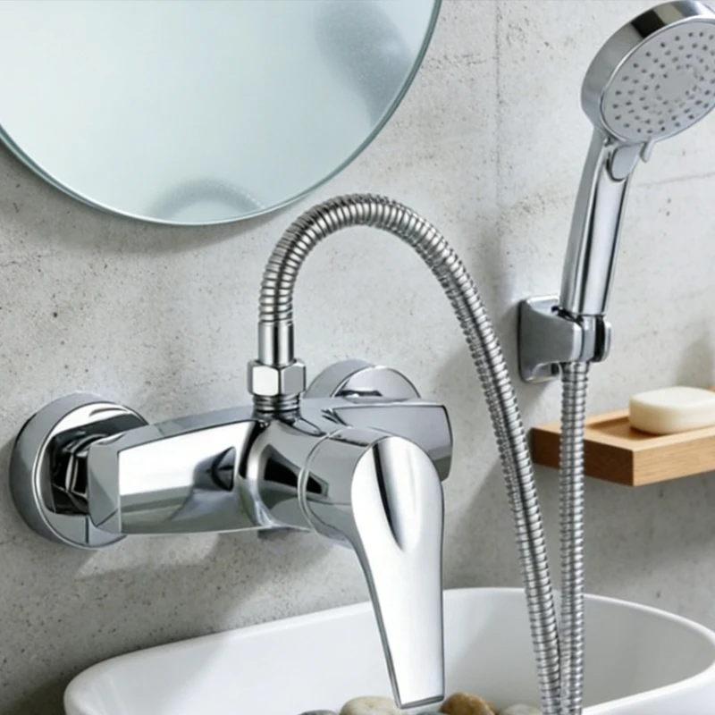 

Single Handle Hot Cold Water Mixer Tap for Shower Bathtub Bathroom Faucets Bathroom Shower Valve Bath Mixing Valve Accessory