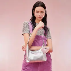 TOUTOU Women Tote Bag Original Unique High End Silver Underarm Shoulder Bag Versatile and Fashionable Clay Handbag PU Leather