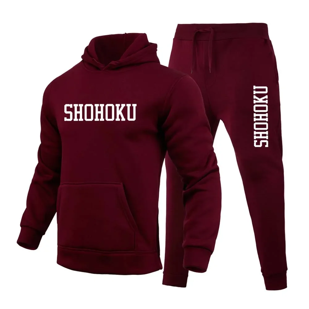 

Two-piece Set of Comfortable and Casual Hooded Sweatshirts and Sweatpants for Men in Autumn, as Well as Jogging Men's Sportswear