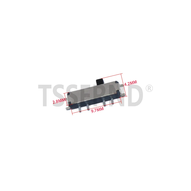 10pcs MSK-12C03-07 8Pin Toggle Switche Micro SMD on-off-on 1P2T Switch Side-Slide