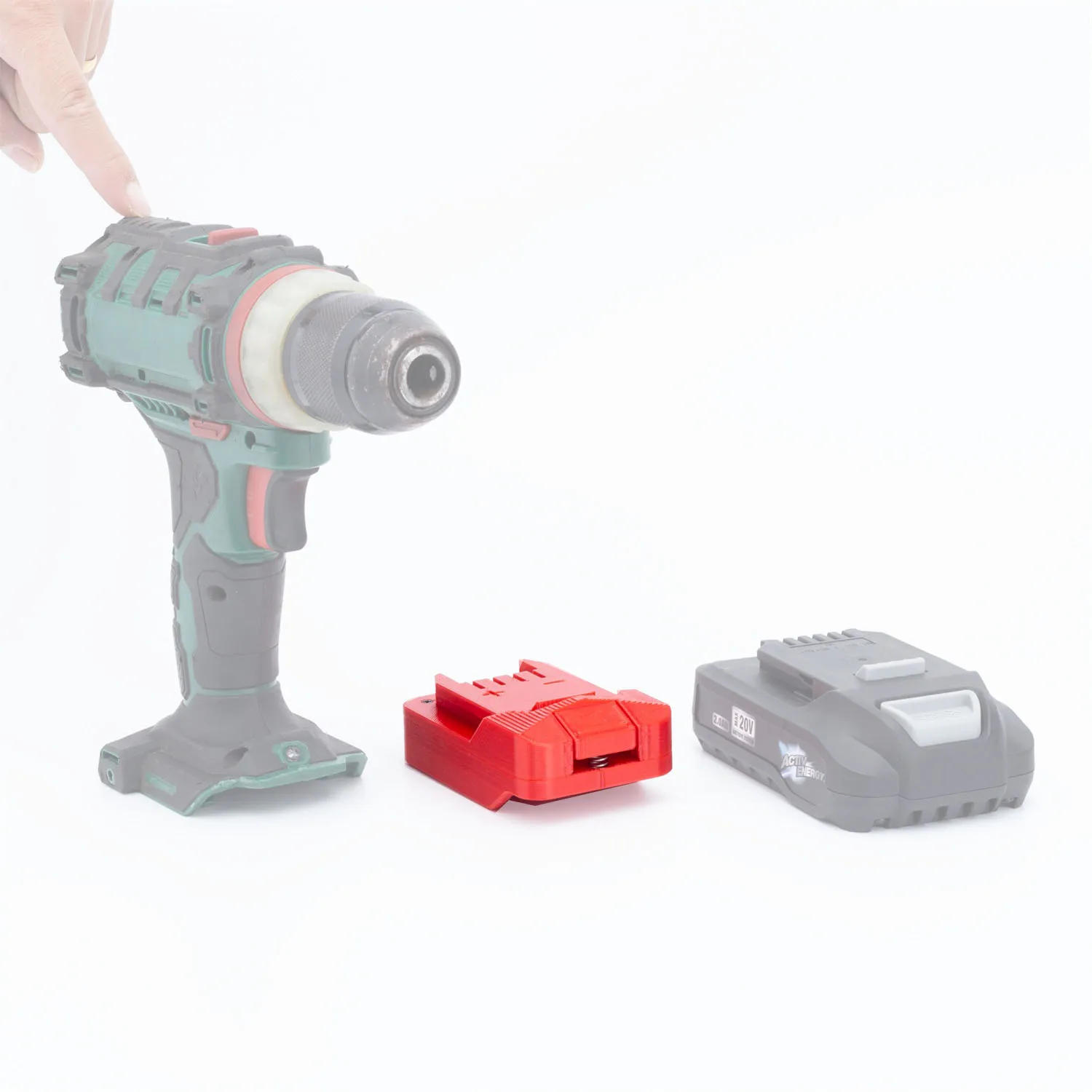 

Batteries Adapter For Aldi Ferrex Active Energy 20V/40V Lithium Convert To Lidl Parkside X20V Tool (without battery and tools)