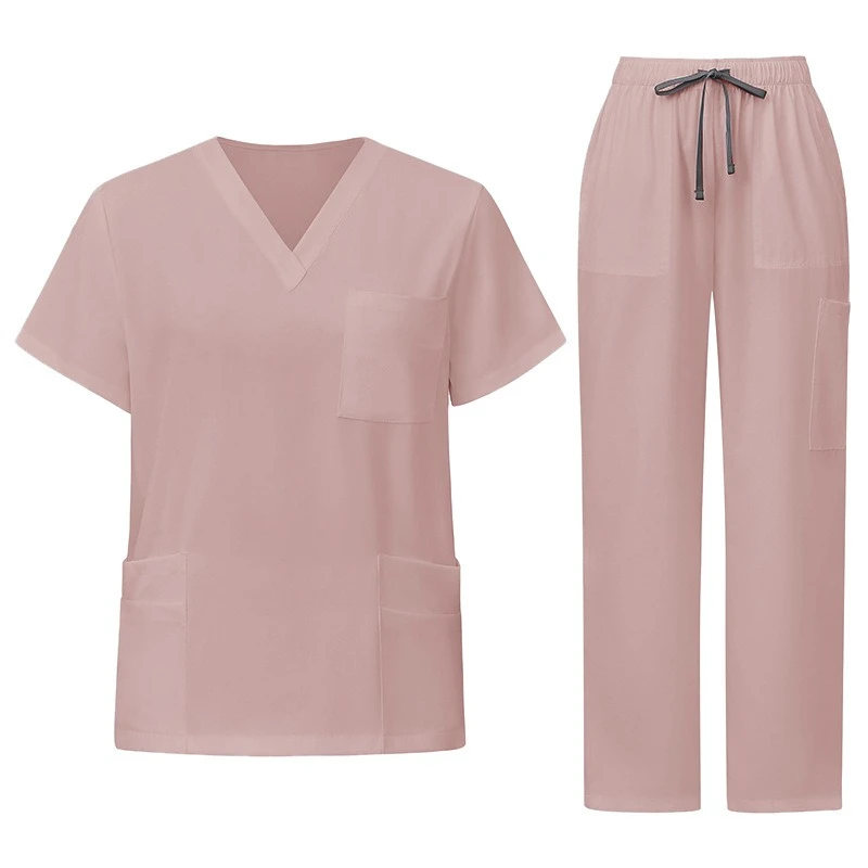 Confortável e respirável multi-cor oito cores vestidos de lavagem à mão vestidos cirúrgicos médico dental conjunto de macacão de secagem rápida