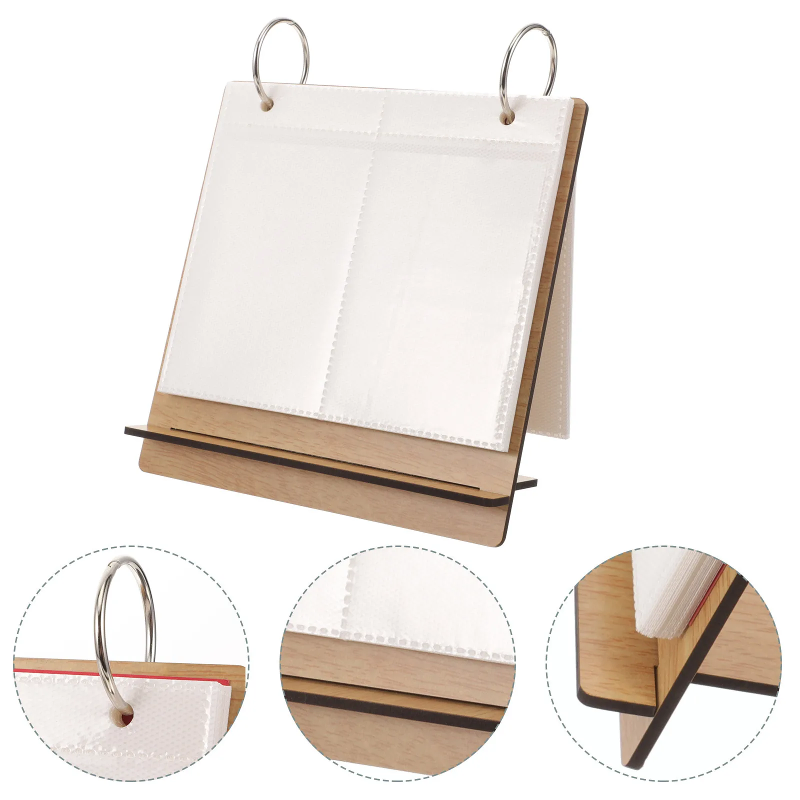 

Desk Mini Photo Album Calendar Style Nail Art Stickers Display Rack Mini Photo Frame Nail Stickers Album Beauty Salon Display