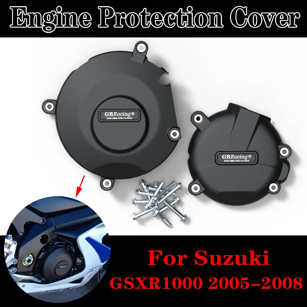 For Suzuki GSX-R1000 Motorcycle Engine Cover Guard Racing For Suzuki GSX-R1000 GSX-R GSXR 1000 GSXR1000 K5 K6 K7 K8 2005-2008
